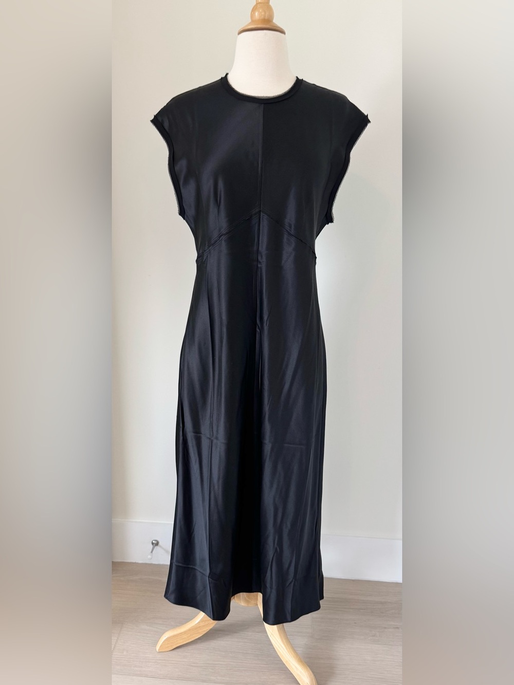 Banana Republic Silk Maxi Black Dress Size Small